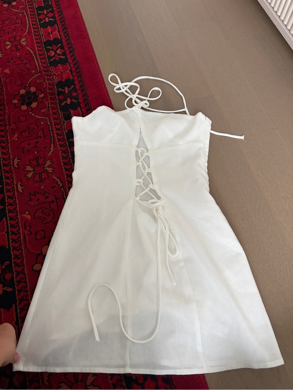 Peppermayo White Mini Dress Linen - Picture 3 of 4